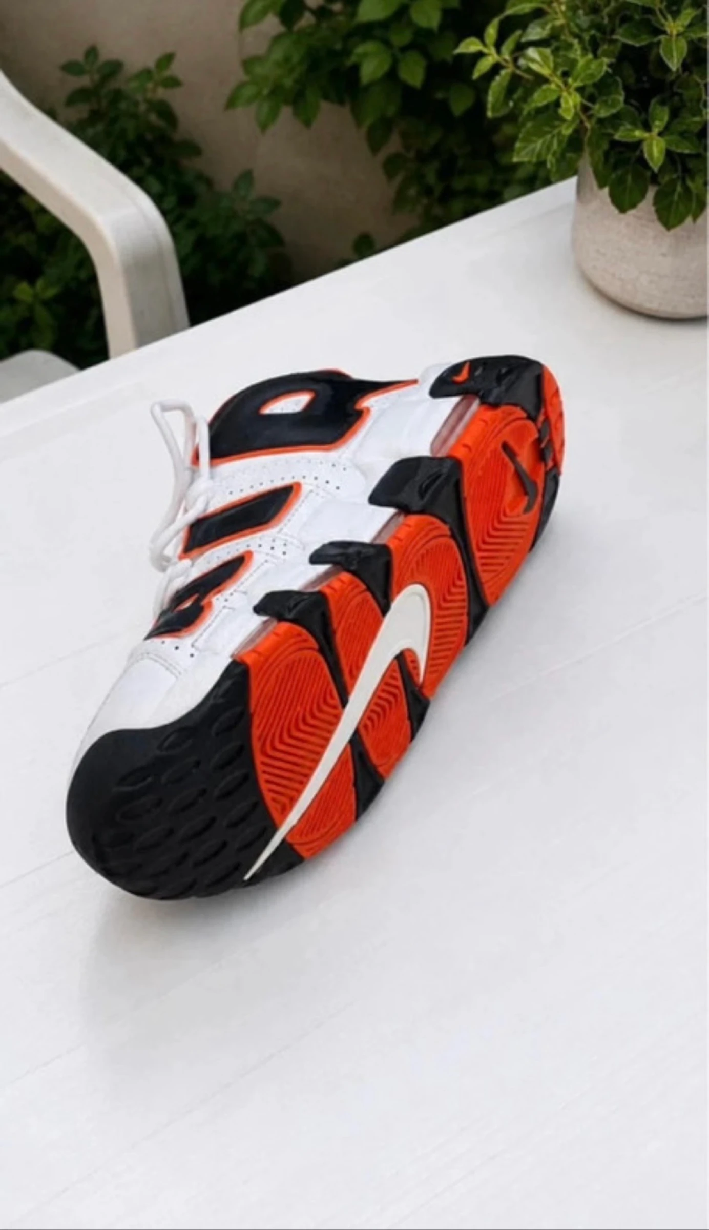 🔥 Nike Air More Uptempo – Wit / Zwart / Oranje 🔥 – photo 2